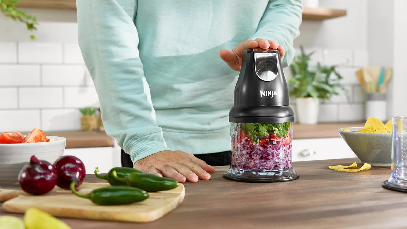 Ninja Professional Stackable Chopper 200W - NJ1002UKBK - SharkNinja UK